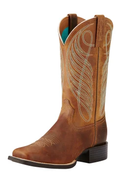 Ariat Round Up Wide Square Toe dames westernstøvler