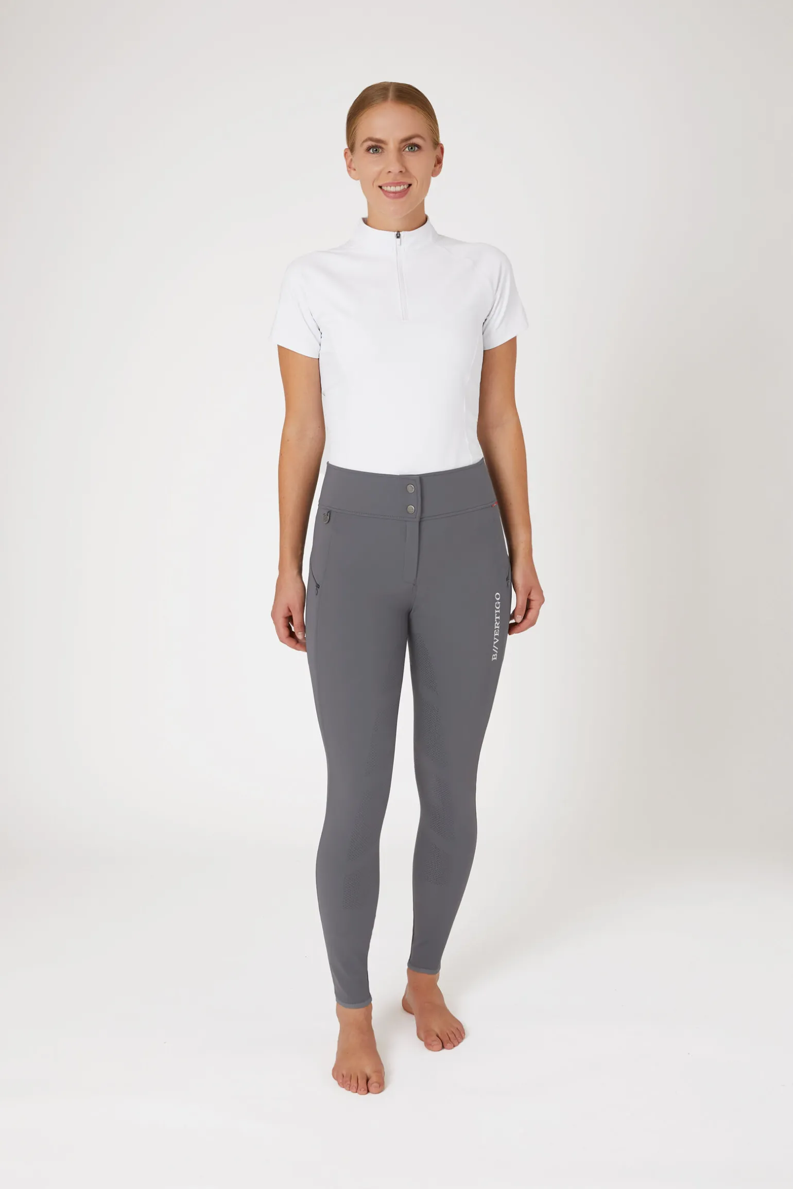 B Vertigo Justine helforsterkede thermo-ridebukser med silikon, dame