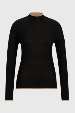 Boss May myk strikket høyhalset genser