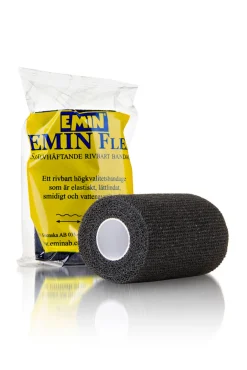 Emin MediWrap, svart, 10 cm * 4,5 m.