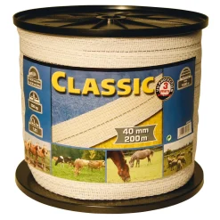 Farm Patrol klassisk strømbånd 200 m, 10 mm, 2x0,2+2x0,3 niro