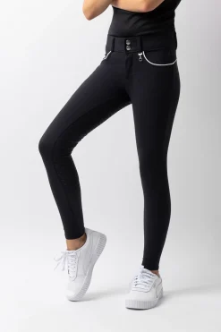 Horze Aubrey ridebukse, helforsterket med silikon, høyt liv, barn