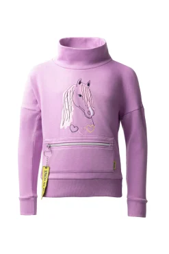 Horze Bruna genser med høy krage til barn