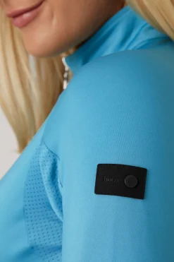 Horze Carolina langermet treningsskjorte, dame