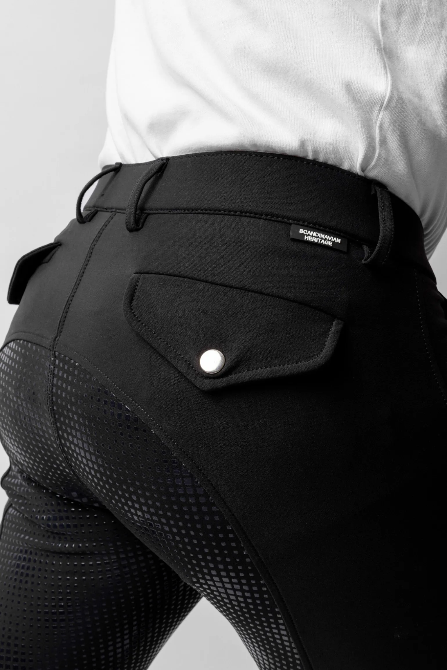 Horze Grand Prix helforsterket ridebukse med silikon, herre