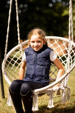 Horze klassisk vattert vest til barn