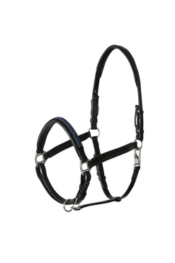 Horze lærgrime med nesedel med krystaller