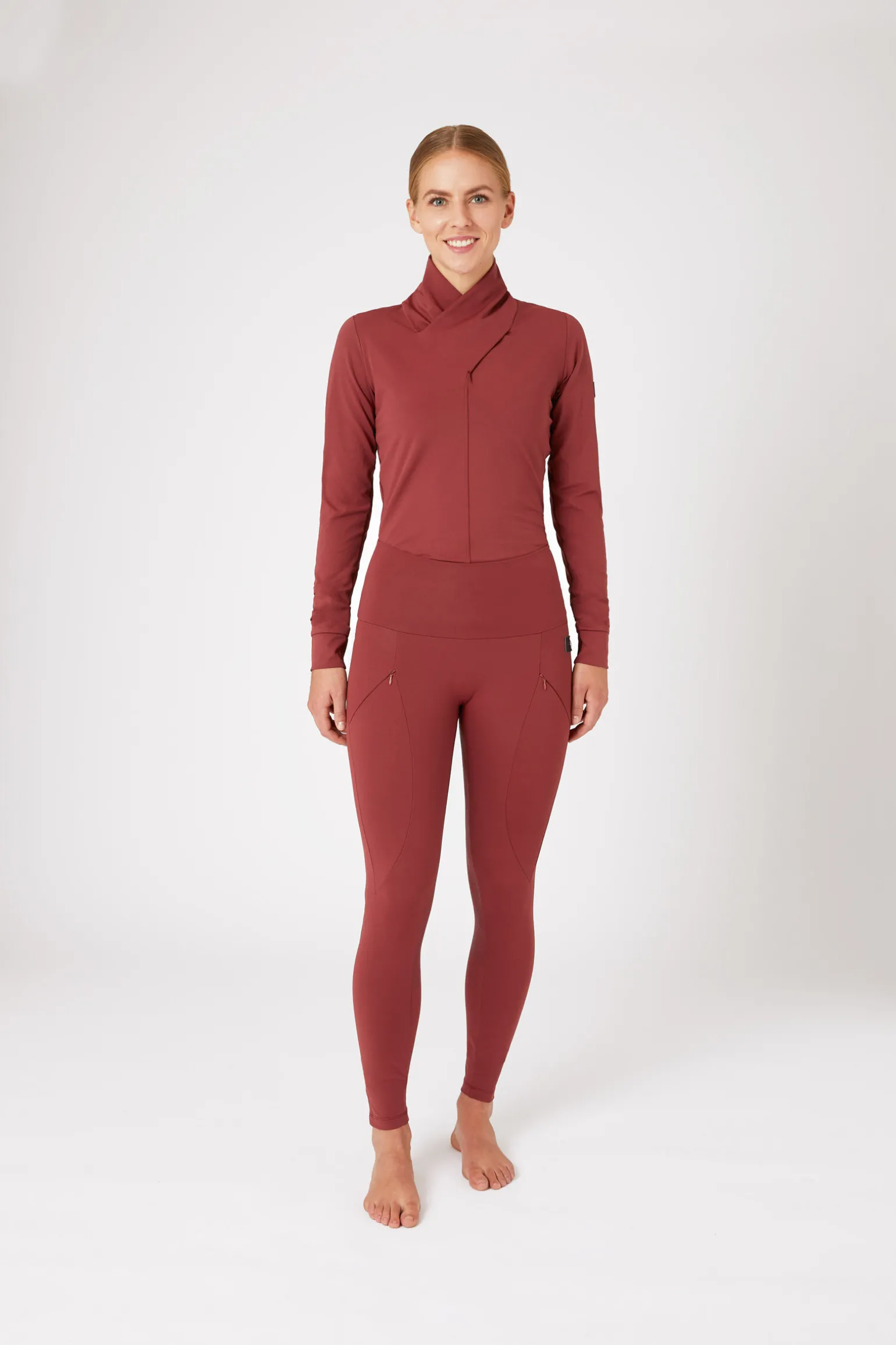 Horze Raquel helforsterkede ridetights med mobillomme til dame