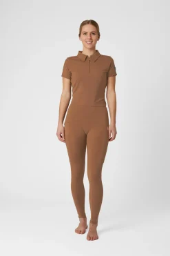 Horze Sagria treningsskjorte med gyllen rygg, dame