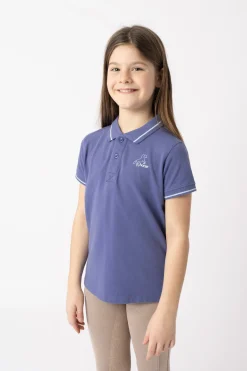 Horze Sohra funksjonell poloskjorte til barn