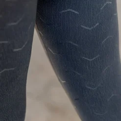 Horze Vanessa tights i denimutseende, sømløs, helforsterket med silikon, dame