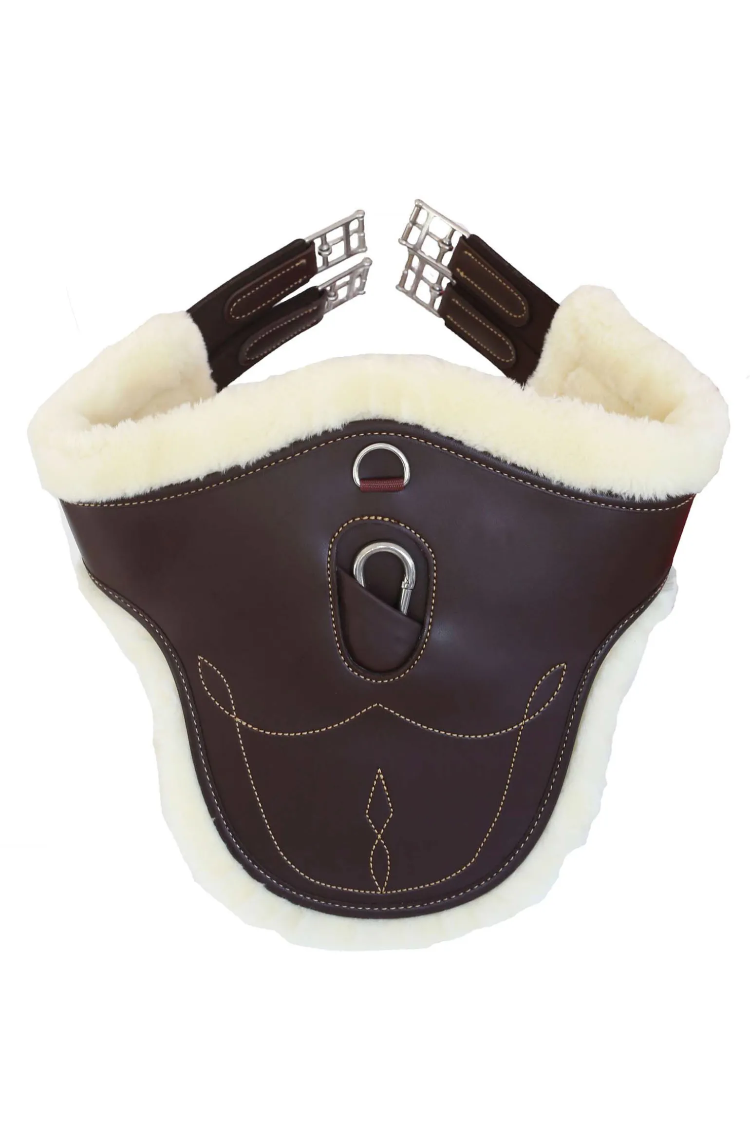 Kentucky Horsewear saueskinnsgjord med mageplate