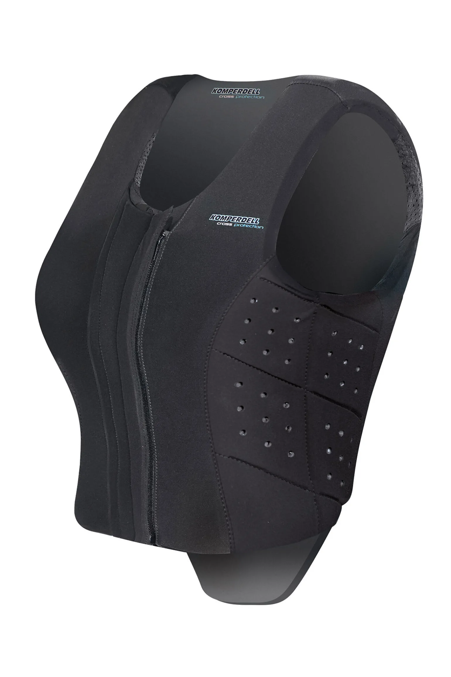 Komperdell sikkerhetsvest, frontglidelås, slim fit