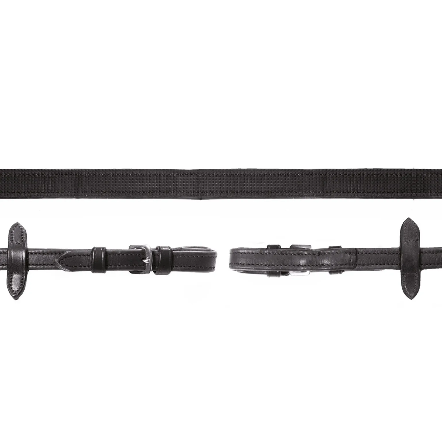 Schockmöhle Sports Durasoft Reins Grip lærtøyler, nylon, gummibelagt