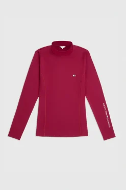 Tommy Hilfiger Equestrian langermet genser med høy hals for kvinner