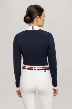 Tommy Hilfiger Equestrian Montana dames 2-i-1 stevneskjorte