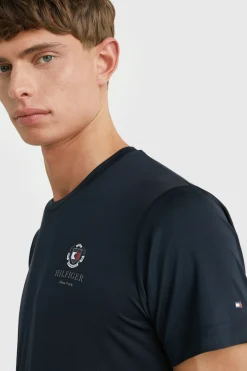 Tommy Hilfiger Equestrian Performance Crest herre t-skjorte med trykk
